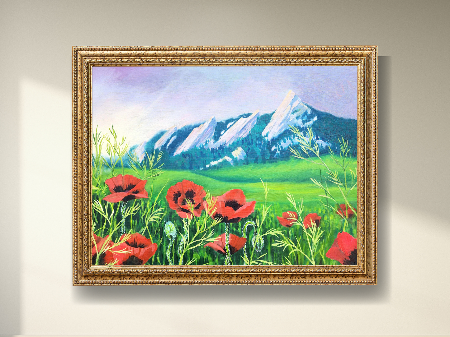 "Flat Irons in Bloom" (Boulder, Colorado)