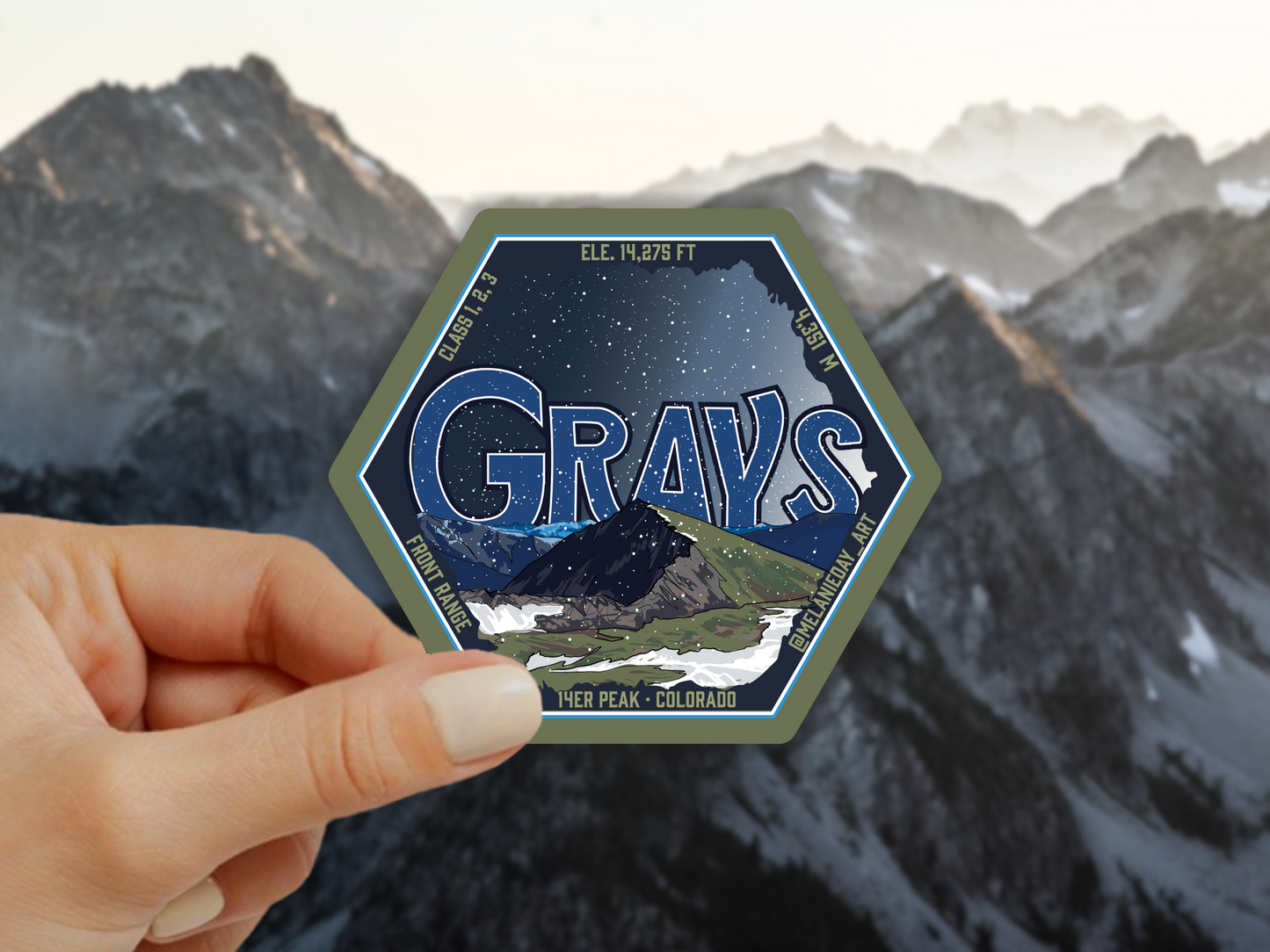 Grays Peak Sticker