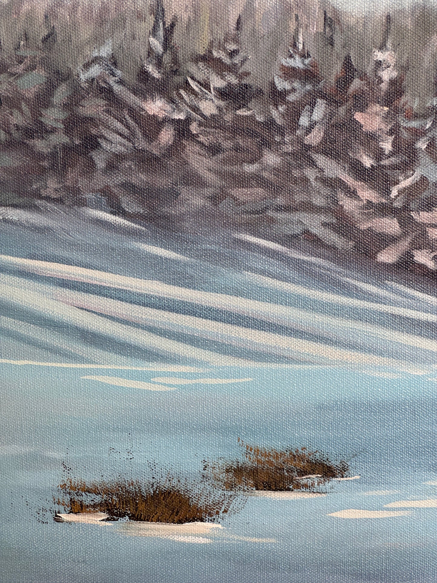 Morning Fog Over the Flat Irons - Original Painting