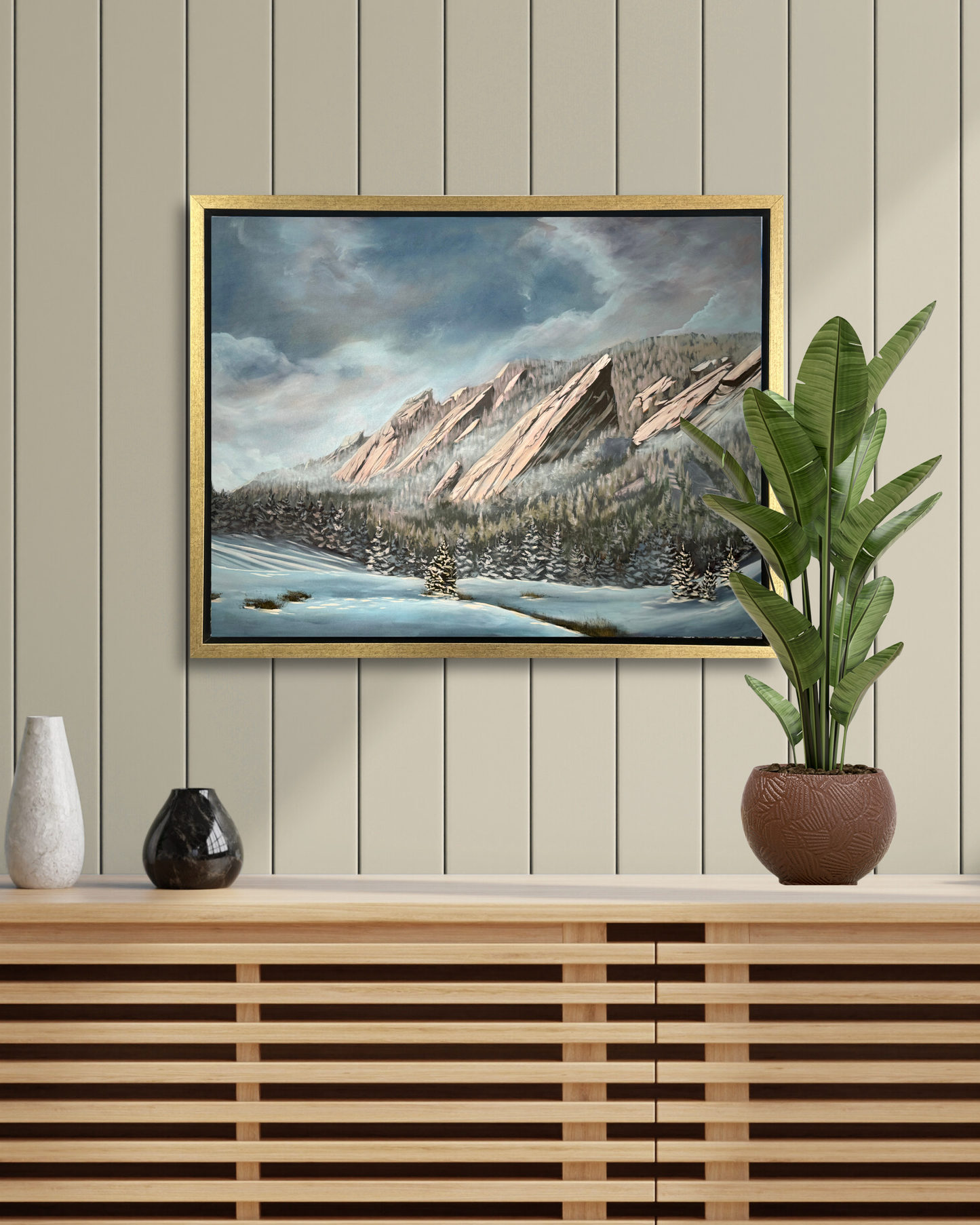 Morning Fog Over the Flat Irons Print