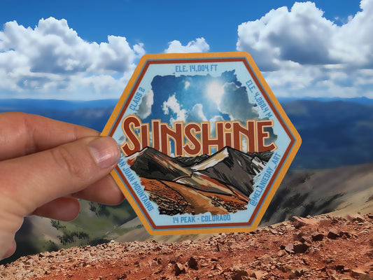 Sunshine Peak Sticker