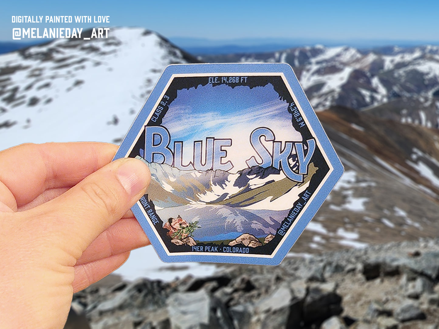 Mount Blue Sky Sticker