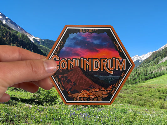 Conundrum Peak Sticker