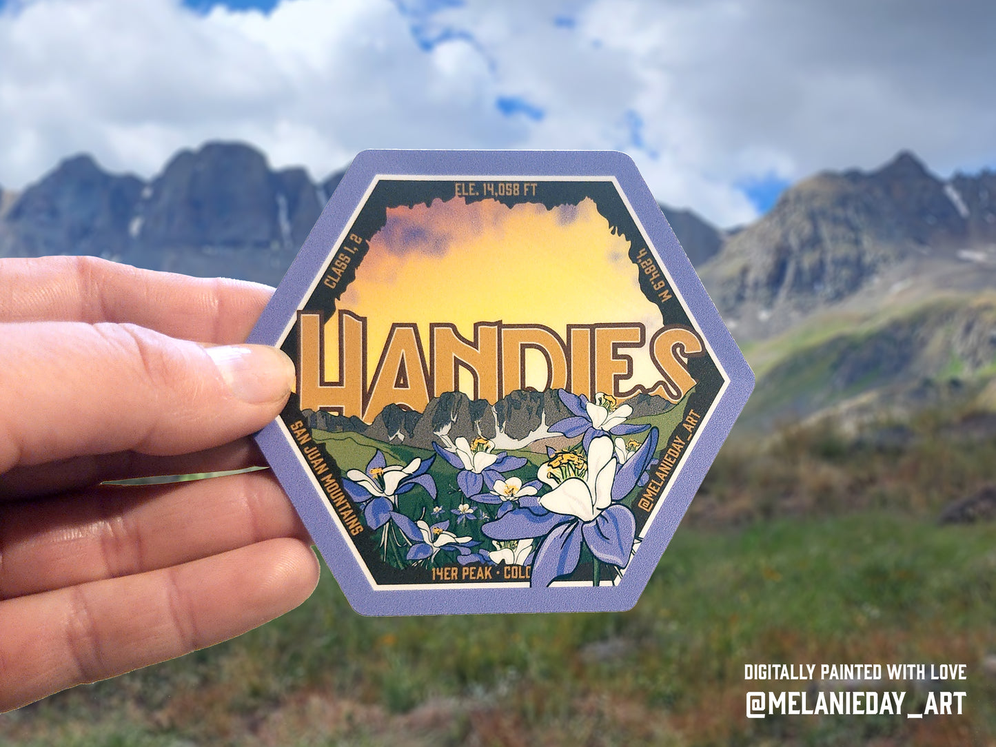 Handies Peak Sticker