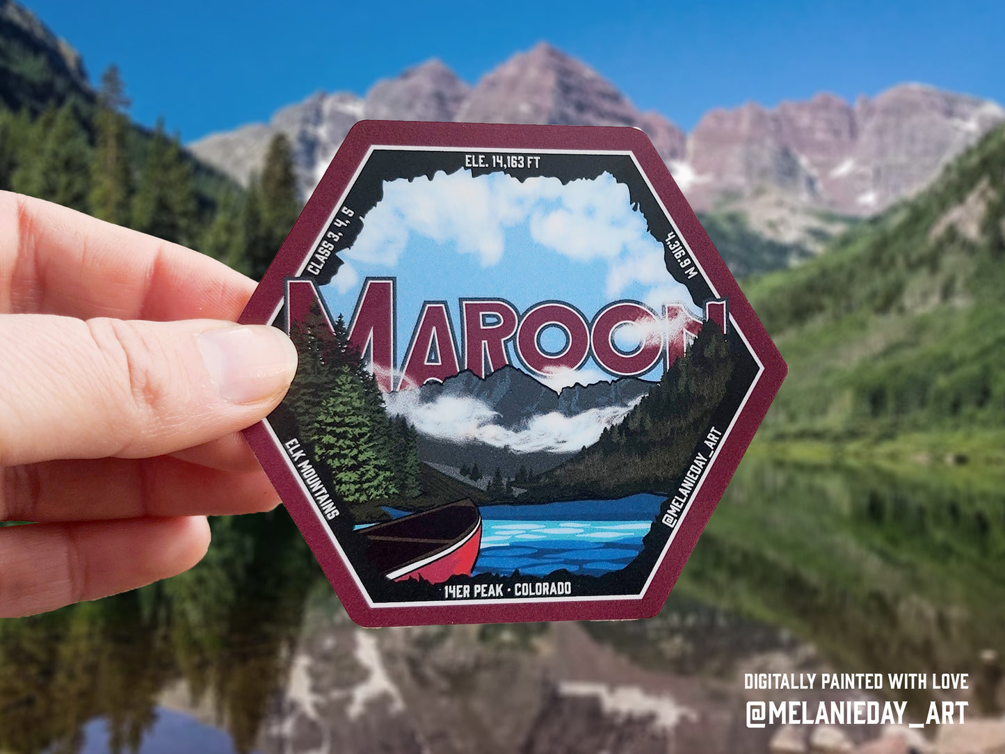 Maroon Peak Sticker