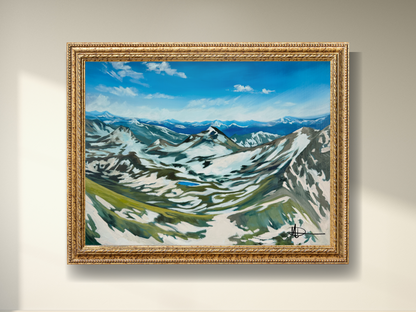 Icy Ascent - Original Oil Painting