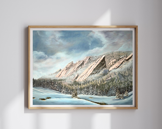 Morning Fog Over the Flat Irons Print