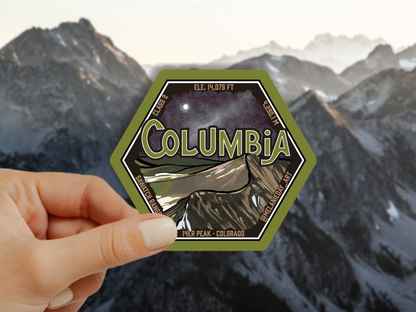 Columbia Peak Sticker