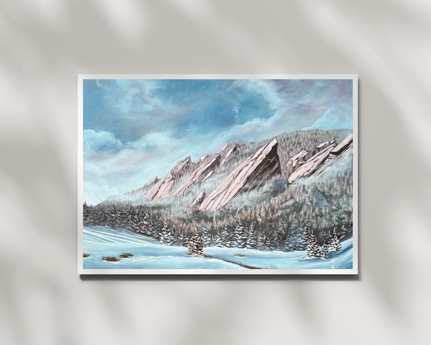 Morning Fog Over the Flat Irons Print