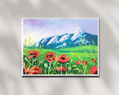 Flat Irons in Bloom Print