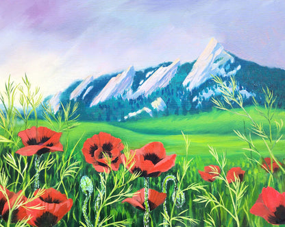 Flat Irons in Bloom - Original Painting