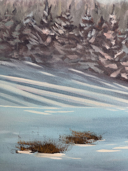 Morning Fog Over the Flat Irons - Original Painting