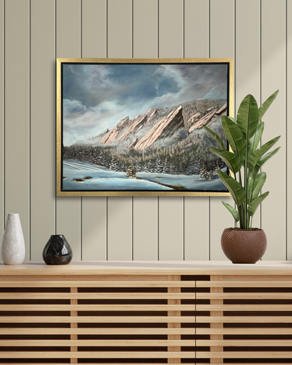 Morning Fog Over the Flat Irons Print